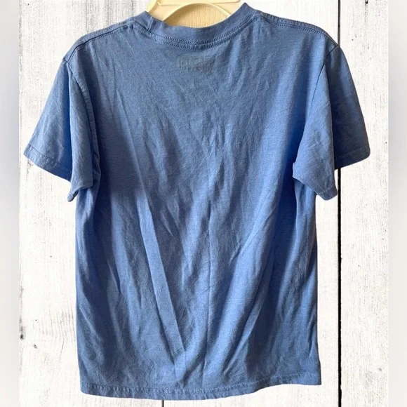 Marvel Kids Captain America T-Shirt Youth Medium Short Sleeve Graphic Blue - Picture 2 of 4